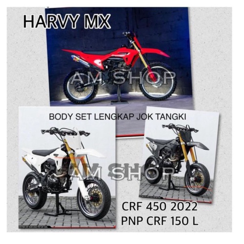 Dijual BODY SET CRF 450 PNP CRF 150 L BODY KIT ASSY CRF 250 450 2022 PNP CRF 150 L -Trail supermoto 