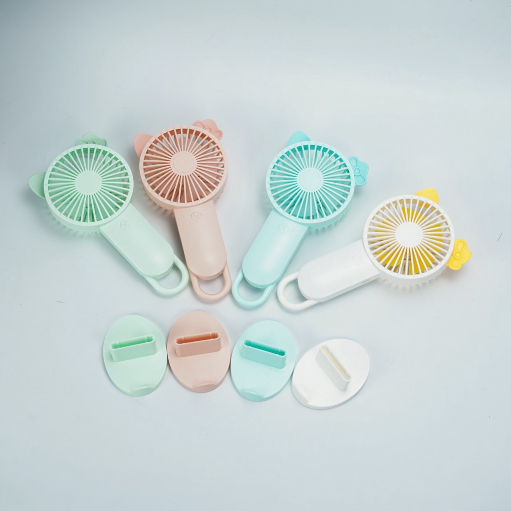 Kipas Angin Tangan Standing  Kode SQ2247  Portable // Kipas Angin Genggam USB Portable Mini Fan // Warna Random