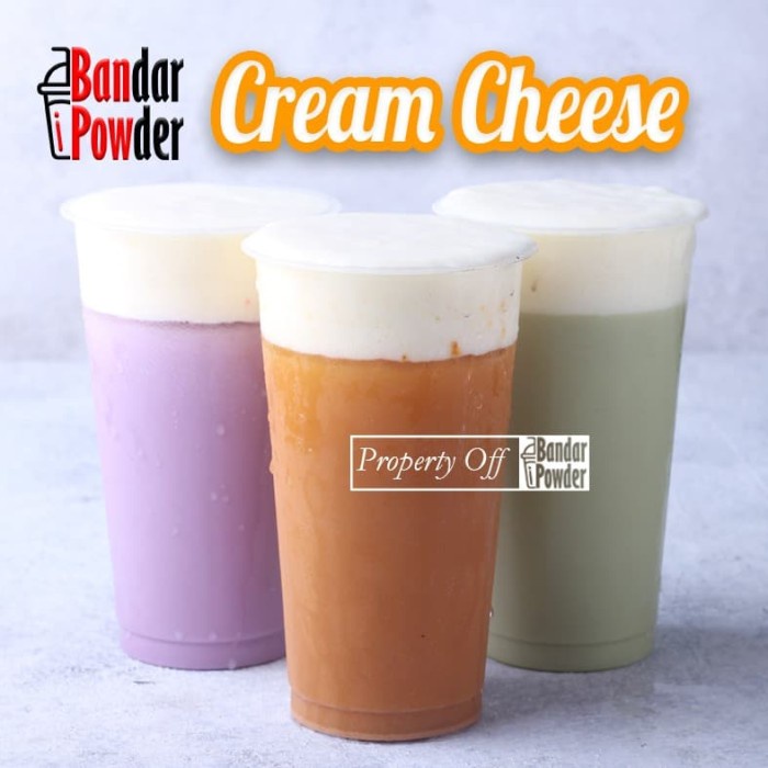

Krim- Bubuk Instant Cheese Cream 1Kg - Serbuk Cream Cheese Tea Foam Premium -Krim.