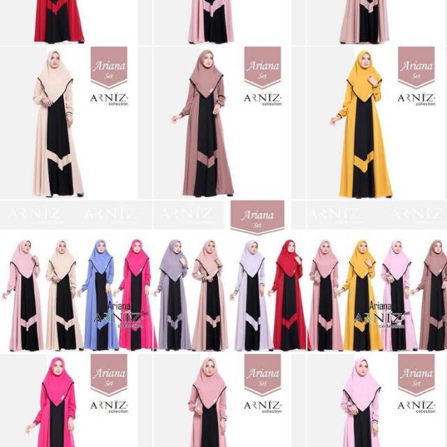 Gamis set  arniz ariana terbaru