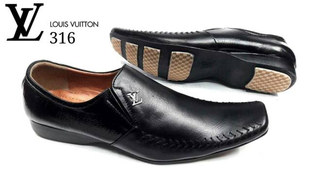 SEPATU KERJA KANTOR IMPORT ! LOUIS VUITTON PENTOFEL KULIT