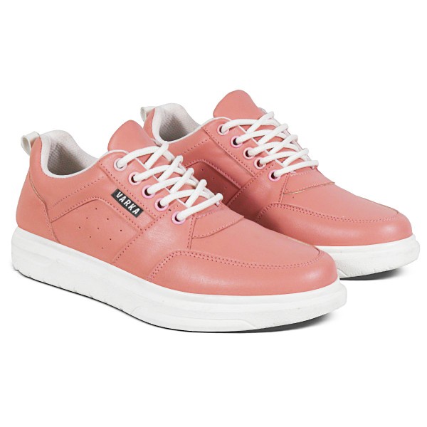 Sepatu Sneakers Wanita V 3721 Brand Varka Sepatu Casual Kets Wanita Trendi Berkualitas - Pink