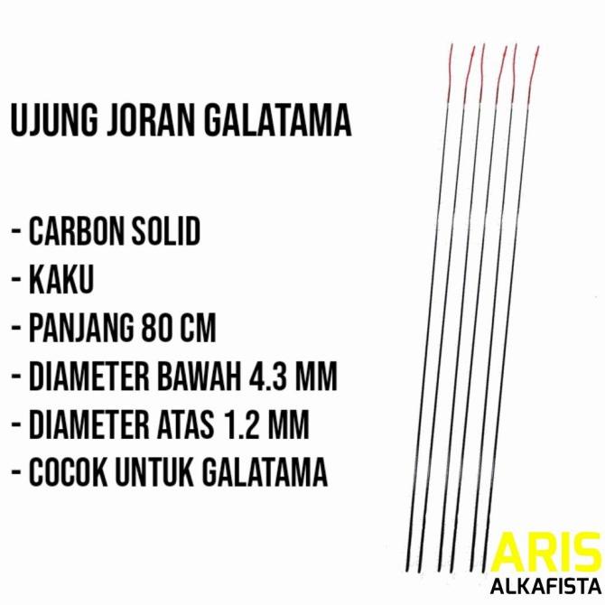 Ujung Joran Pancing Galatama Carbon Solid 80 Cm Star
