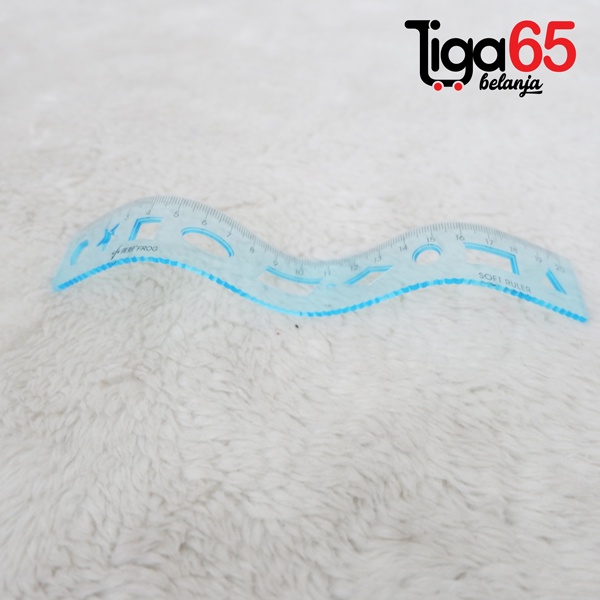 365 PENGGARIS 20CM #40908 Penggaris Plastik 20cm Warna Pastel Estetik