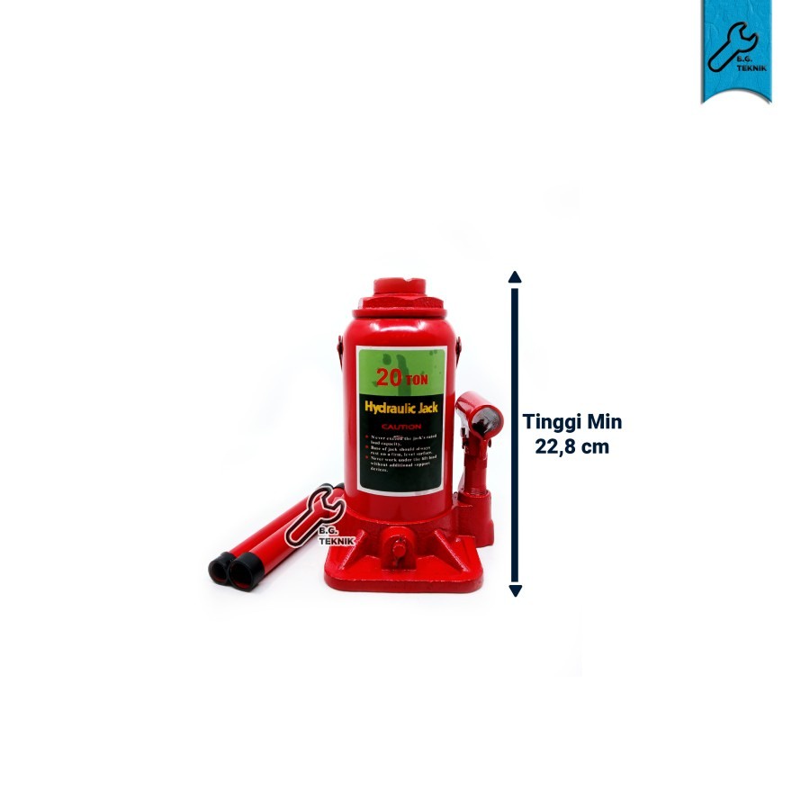 Hydraulic Bottle Jack 20 Ton / Dongkrak Mobil model Botol 20 Ton