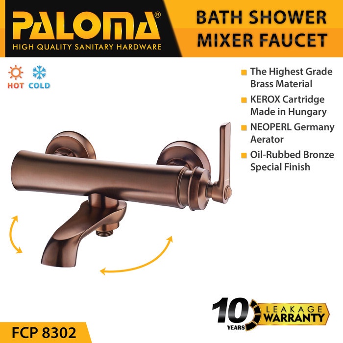 Faucet PALOMA FCP 8302 Keran Kran Air Panas Dingin Bak Shower Mandi