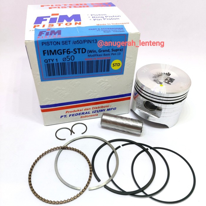 Piston Kit FIM FIMGF6 OS 0 Std ( 50 ) Honda Grand Win Supra