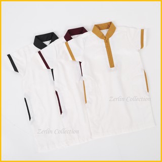 ZERLIN Baju Gamis Putih Biru Terang Anak Anak Laki Laki ZERLIN Baju Gamis Putih Biru Terang Anak Anak Laki Laki