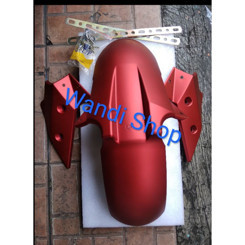 spakbor depan variasi Vario 150 Vario 125 Mio M3 Mio Z Vixion old Vixion NVL warna merah doff