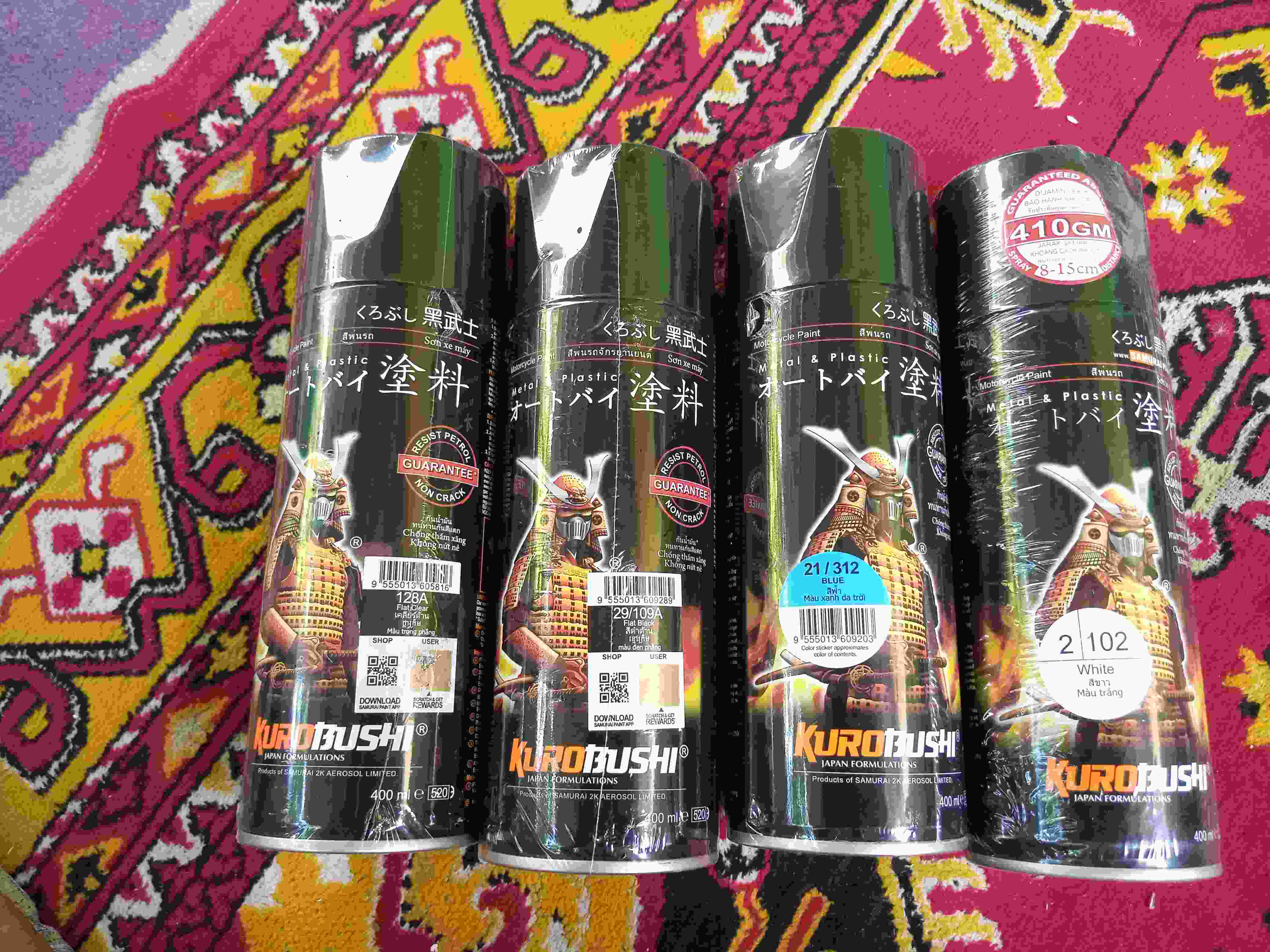 Pylox/pilok 128a Samurai Flat Clear Standard - Cat Semprot Aerosol