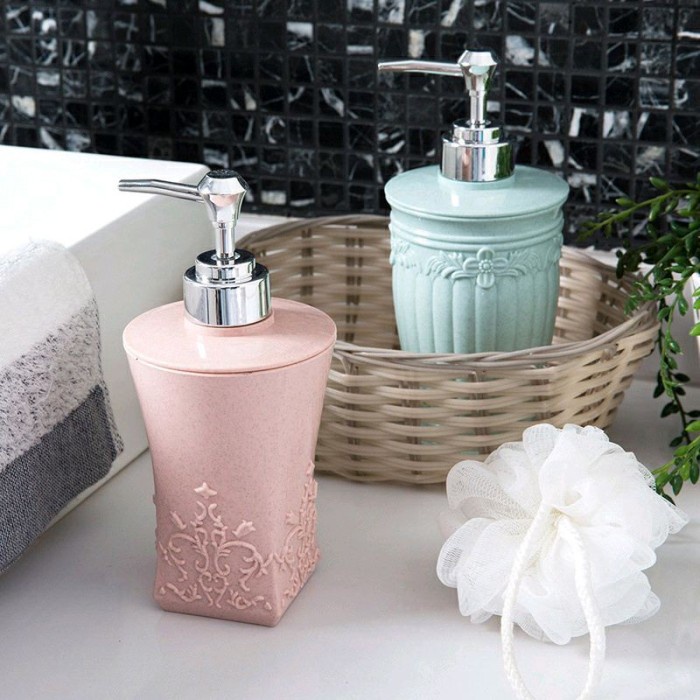 Dispenser Tempat Sabun Cair Tempat Shampoo Botol Sabun Vintage Classic - Hijau