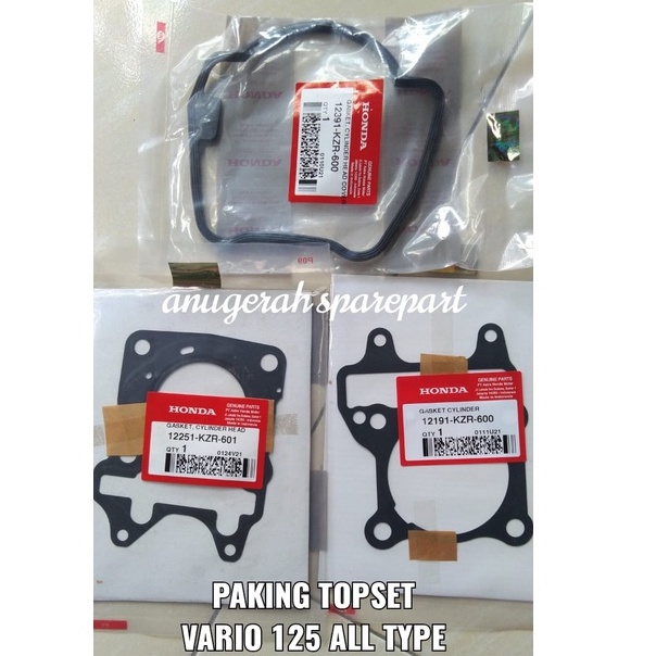 Paking Gasket Topset Karet Kop Honda Vario 125 All Type ORI AHM