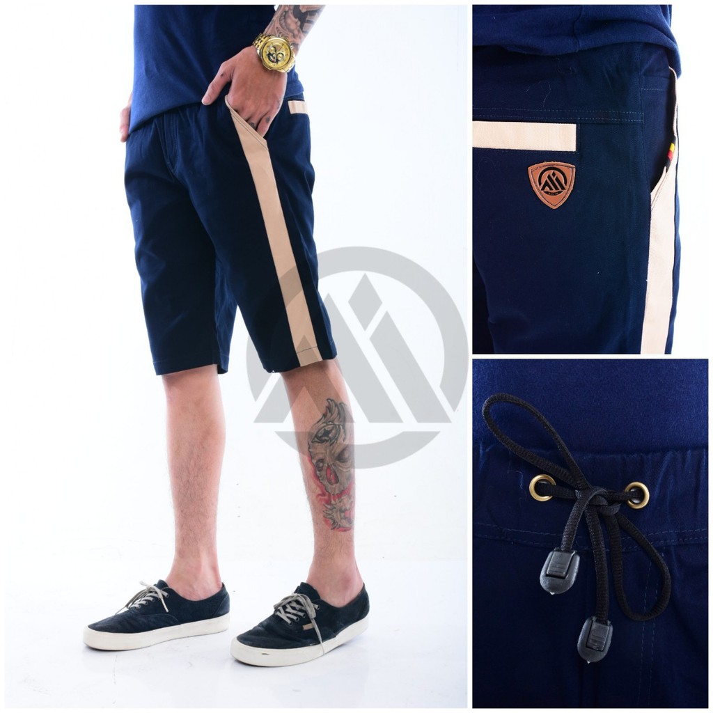 Celana Cinos pendek  celana combinasi pendek cowok original distro merek ALL-IN bandung