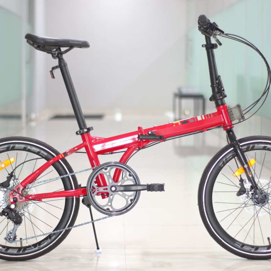 Sepeda Lipat 20 inc Element Fold X 8 Speed Rem Oli Hidrolik