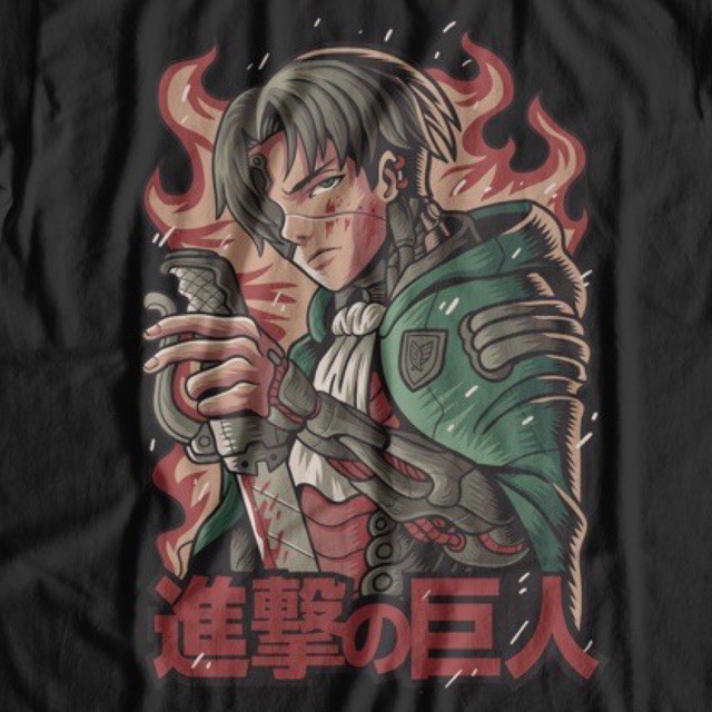kaos hoodie attack on titan shingeki no kyoujin levi