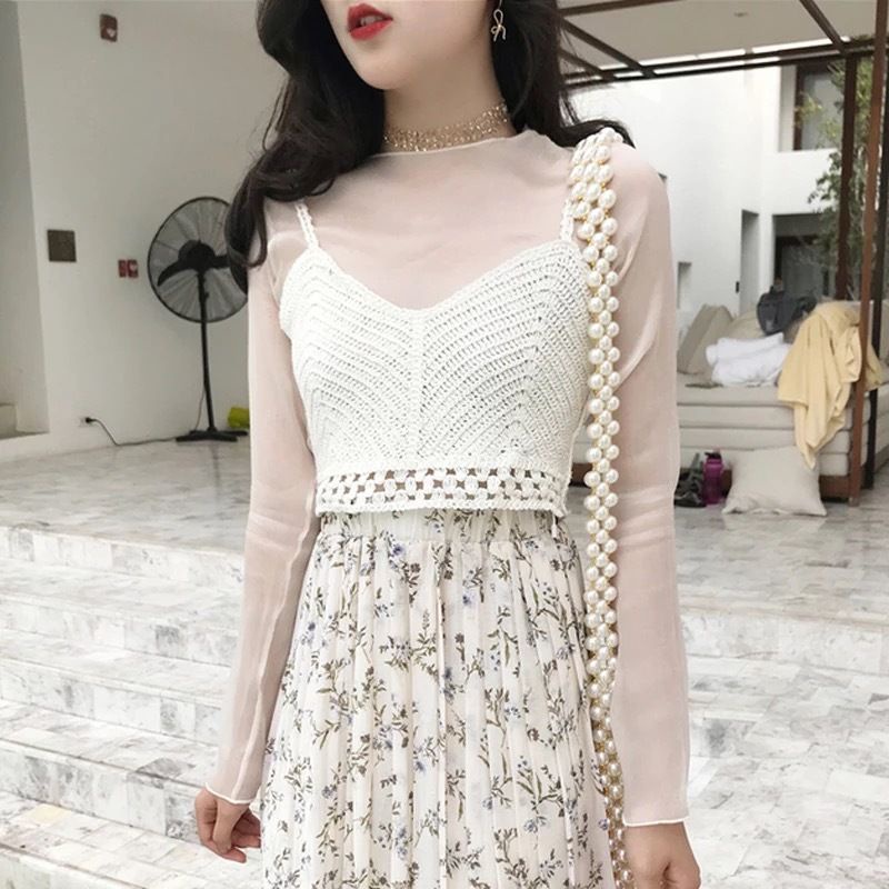 Athena vest crochet ala korea crop top vest rajut