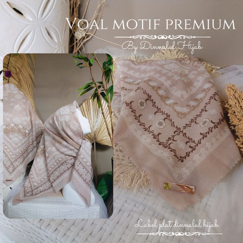 Voal Motif Premium By Dinnalulhijab FREE POUCH- ETALASE PART 2