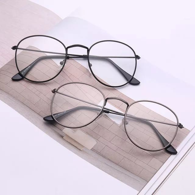 ( Fy ) COD termurah Kacamata Baca Frame Anti Radiasi import Metal Gaya Retro Pria / Wanita import