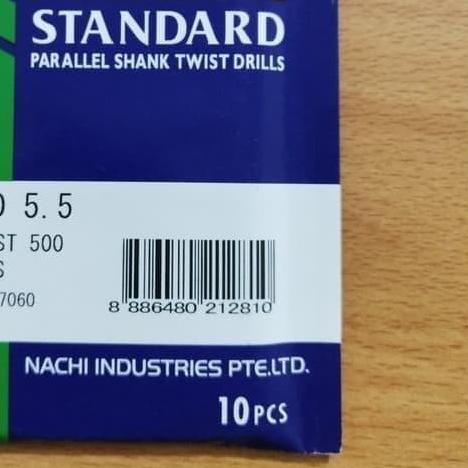 Mata bor nachi 5,5mm/ Mata bor besi/ Mata bor nachi 5,5mm murah