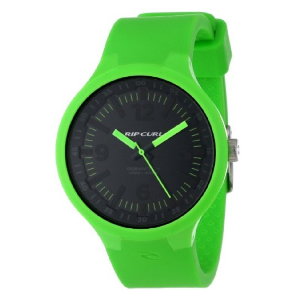 Rip Curl Driver Fluro Green Silicone Sport Surf Watch - A2632-4515 - Jam Tangan Pria