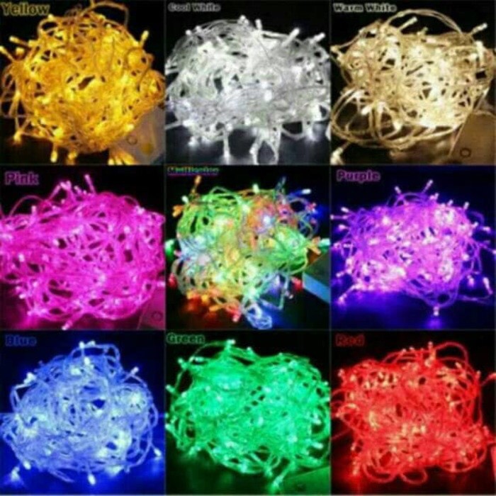 Lampu Tumblr 10 Meter / Lampu Natal LED 100 / Twinkle Light / Lampu Hias 100 bola LED