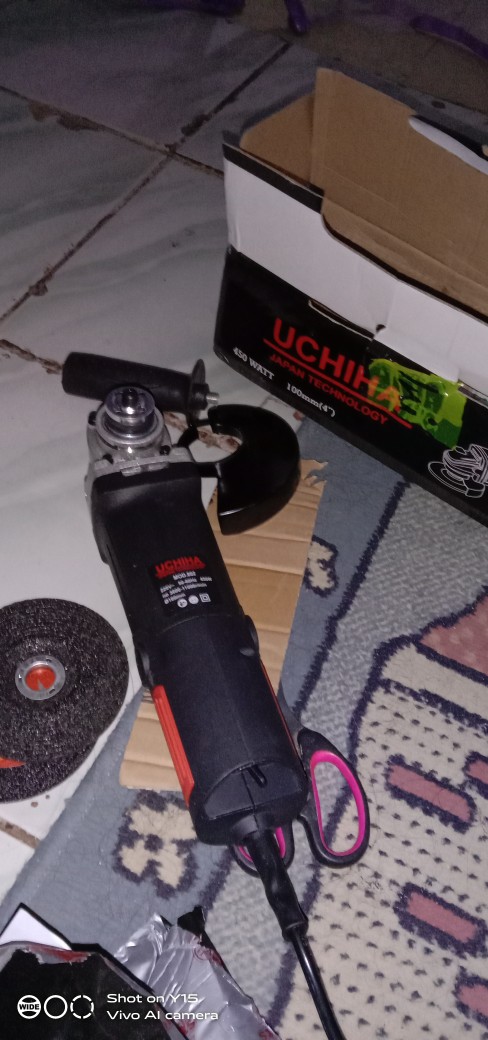 Uchiha Type 802 Angle Grinder Mesin Gerinda Tangan Japan Gergaji Besi Granet Full Bonus