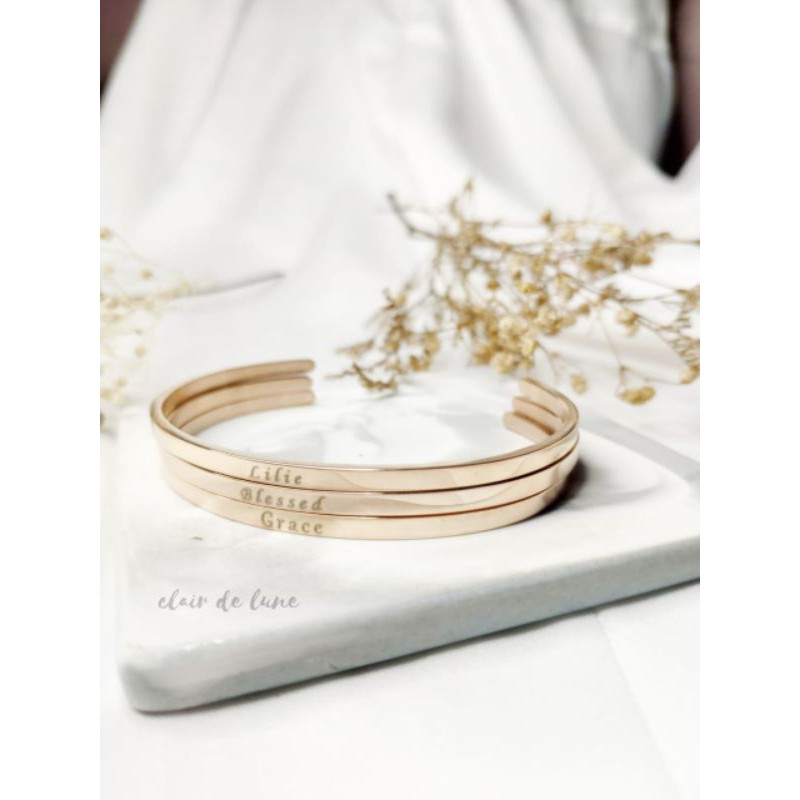 Clair Custom Bangle - clairdelune