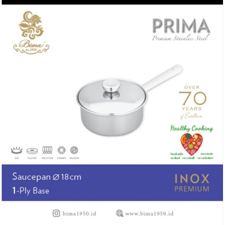 SAUCEPAN BIMA PRIMA / PANCI STAINLESS / PANCI SUSU