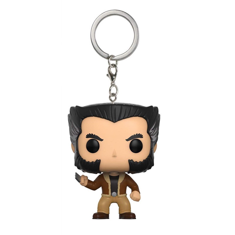 1pc Gantungan Kunci Action Figure Funko POP X-Men Wolverine Aquaman Hulk Loki Bahan PVC Untuk Hadiah