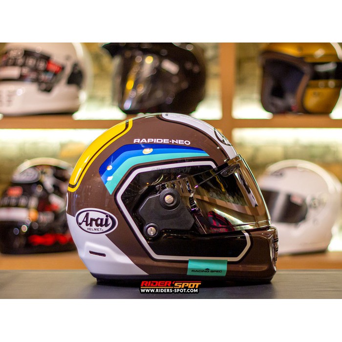 Helm Arai Rapide Neo Brown Full Face Classic Helmet