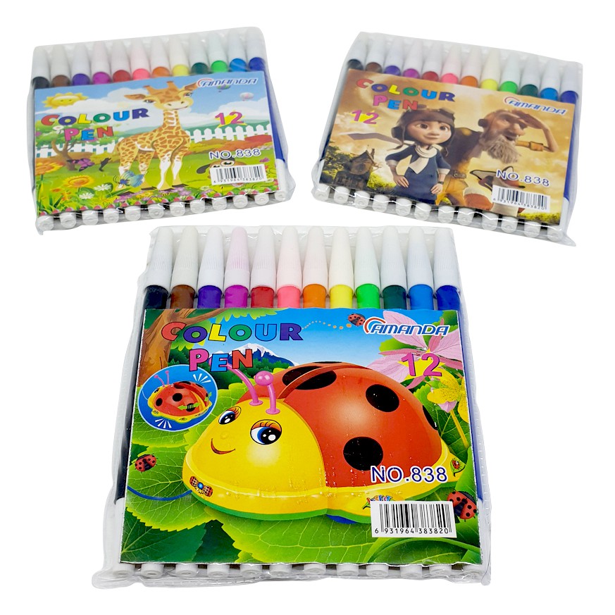 

Spidol 12 warna colour pen marker snowman