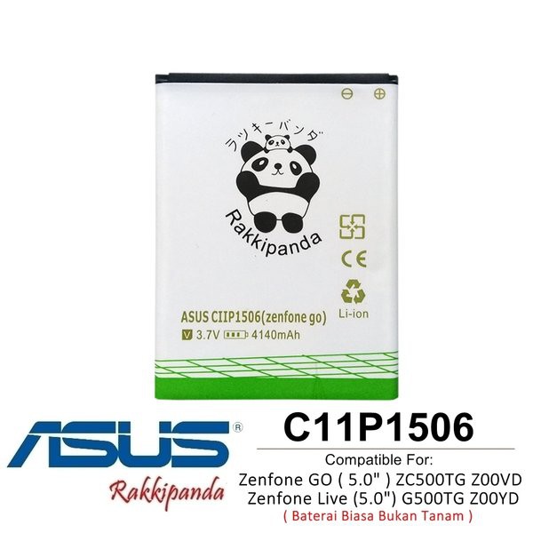 Baterai Asus Zenfone Go Z00VD ZC500TG 5 Inch C11P1506 Double IC Protection- Battery original