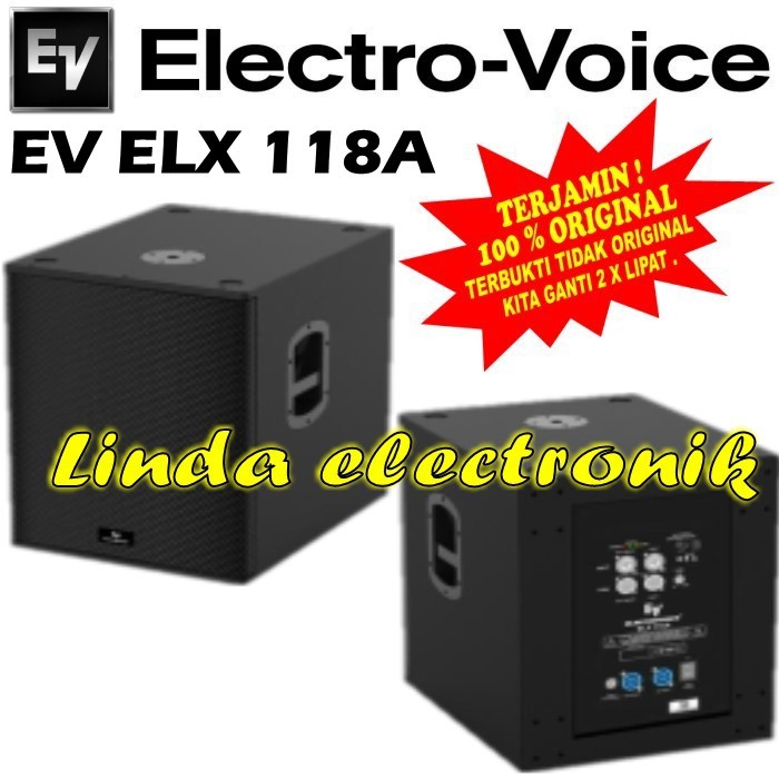 SUBWOOFER AKTIF ELECTROVOICE EV ELX 118 A ELX118A 18 in 1 pcs ORIGINAL