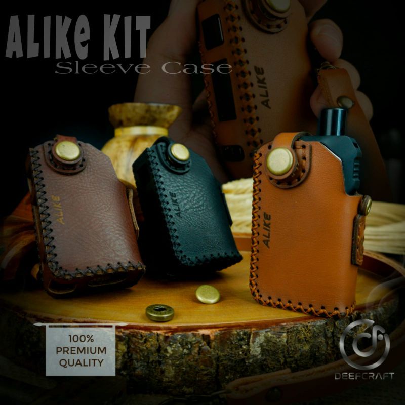 Alike Kit Premium Sleeve Case Alike Kit Free Tali Lanyard / Holder Casing alike kit leather sleeve