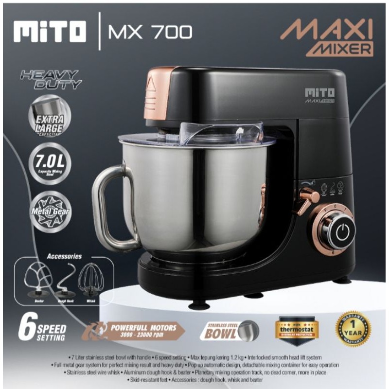 stand mixer Mito mx700 maxi.