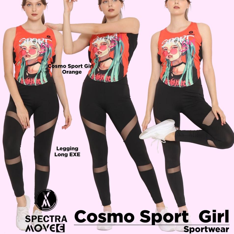 Dijamin Miring harga.. Setelan senam SPORT GIRL (Dijual terpisah) Baju senam tanktop zumba celana se