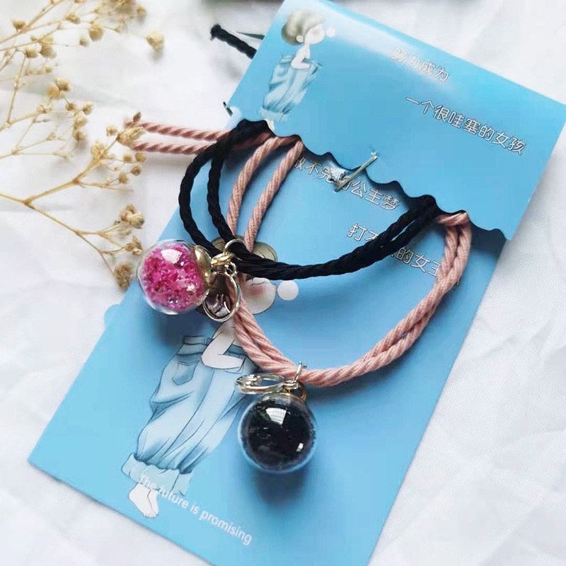 Mahasiswa beberapa gelang wanita pacar university gaya in warna-warni bola karet kecil band ornamen