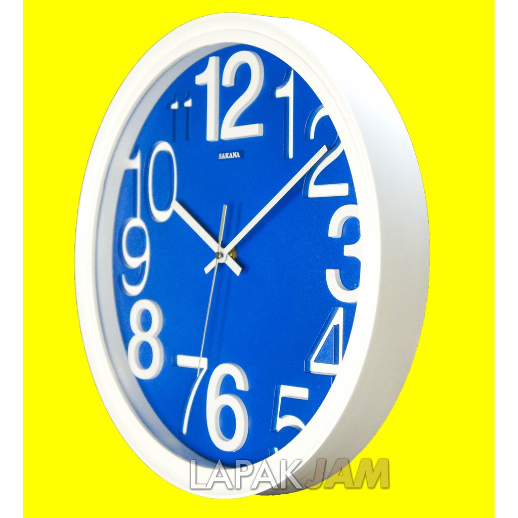 Jam Dinding Kantor Polos Minimalis Dekorasi Rumah Wall Clock Bagus SAKANA 850