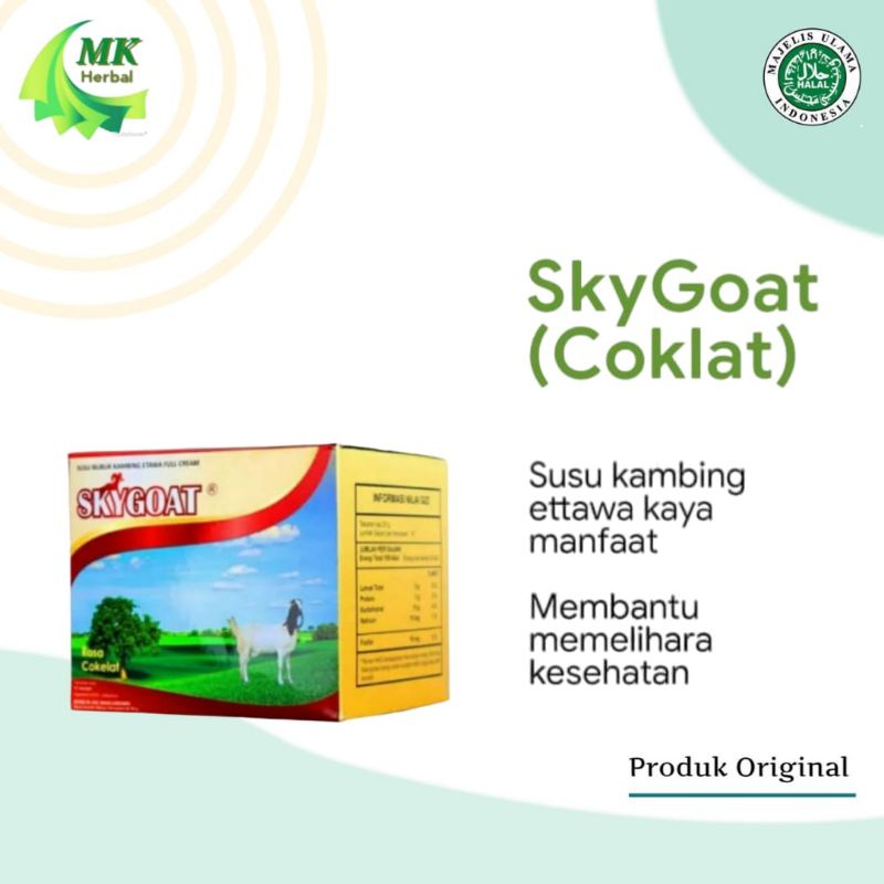 

SKYGOAT Coklat Susu Kambing Bubuk Sachet
