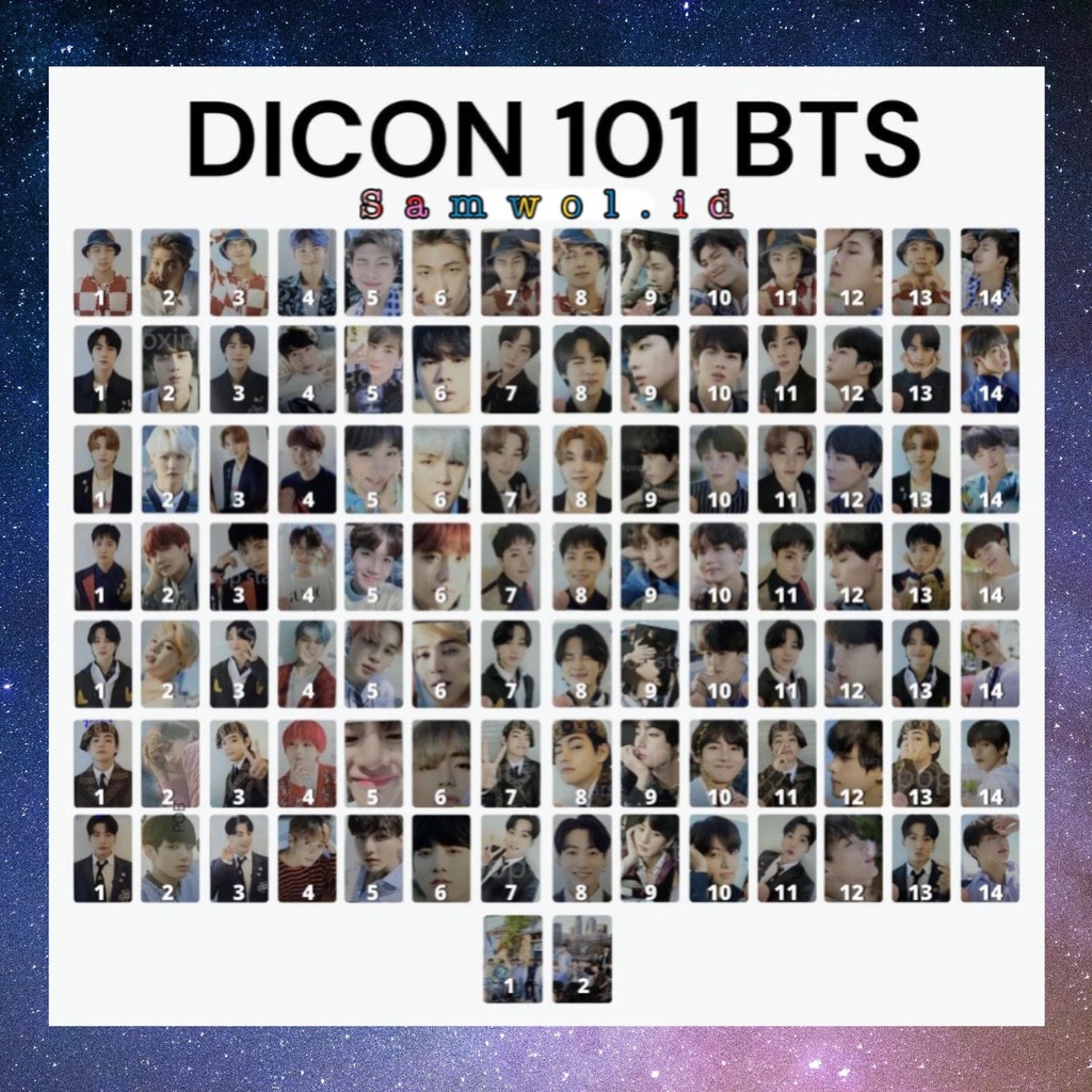 DP PO SHARING DICON SET 101 BTS