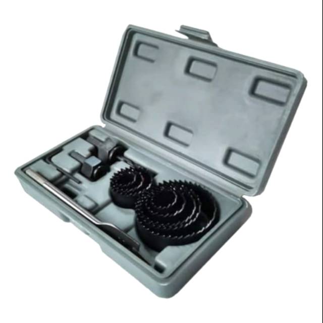 HOLE SAW SET 13 PCS MATA BOR KAYU HYDROPONIK HOLESAW KIT SET