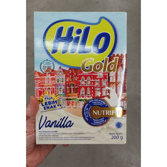

Hilo Gold Vanilla 200 gram - Susu Tinggi Kalsium Rendah Lemak