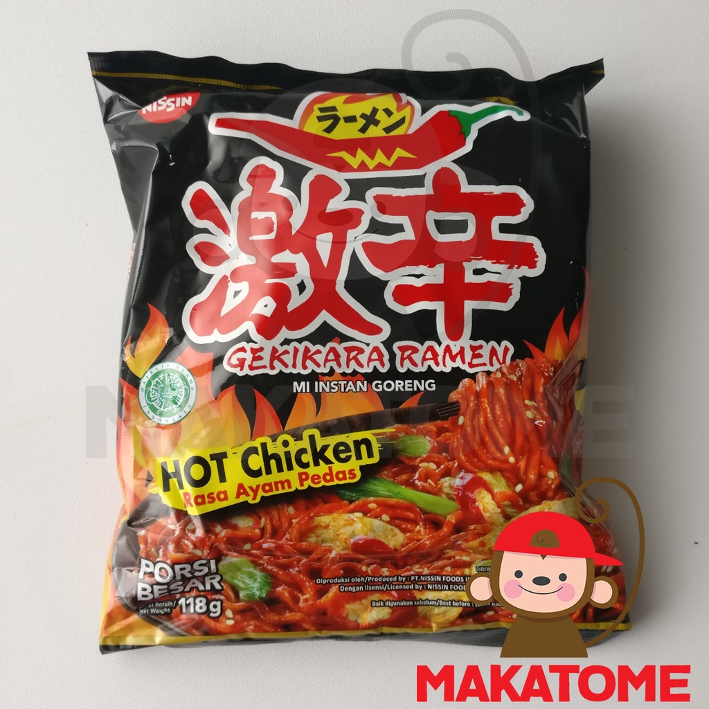 

Nissin Gekikara Ramen Ayam Pedas Mi Goreng 118gr BESAR hot chicken mie