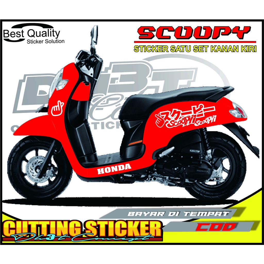 STICKER SCOOPY JEPANG CUTTING STICKER SCOPY SIMPLE PRESTIGE ALL SCOOPY
