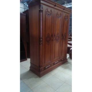 Ready stock lemari  almari 3 pintu modern minimalis  kayu  jati pilihan mebel meubel furniture 