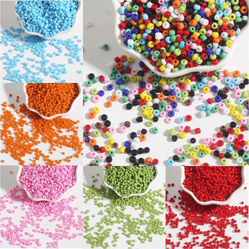 【2/3/4mm】Charm Czech Glass Seed Beads DIY Gelang Kalung Untuk Membuat Perhiasan Aksesoris