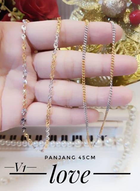 Xuping rantai kalung lapis emas 1613h