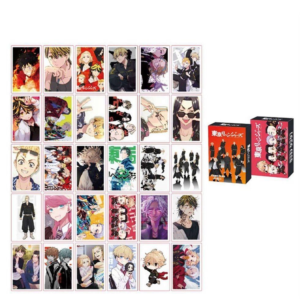 [Elegan] Tokyo Revengers Lomo Card Collection 30pcs/set Kartu Ucapan Mitsuya Takashi Hadiah Anak Kartu Pesan Kartu Pos Mini