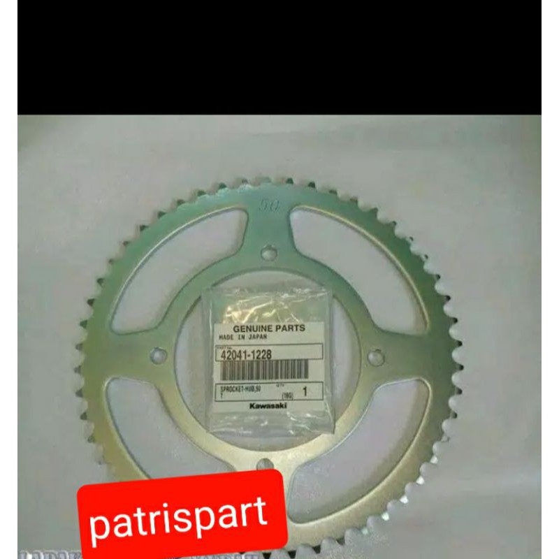 Gear belakang gir belakang kx 85 ukuran 50 mata 50 ori kawasaki