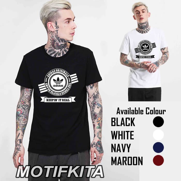 (BEST SALE)   Baju Distro Kaos ADIDAS Costumerch  -Palace Store